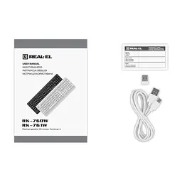 Клавіатура REAL-EL RK-761W Wireless White (EL123100059) - мініатюра 9