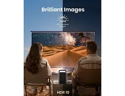 Портативний лазерний проєктор Anker Nebula Cosmos Laser 4K, DLP, 4K UHD, HDMI, USB, Bluetooth, Wi-Fi, Chromecast, Android TV - мініатюра 3