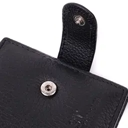 Невеликий місткий гаманець із натуральної шкіри ST Leather 22456 чорний - мініатюра 7