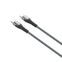 Кабель Type-C - Type-C, 1 м, Grey, ColorWay, 65 Вт, 3A (CW-CBPDCC040-GR)