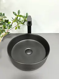Умивальник VBI Prato black matt накладний VBI-011401, Чорний - мініатюра 3