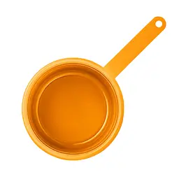 Ківш пластиковий 1 літр ручкою, Kitchette Помаранчевий 85827 - мініатюра 7