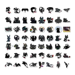 Стікерпак GeekLand How to Train Your Dragon 50 штук - мініатюра 4
