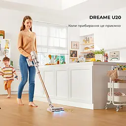 Акумуляторний пилосос Dreame Cordless Vacuum Cleaner U20 White - мініатюра 5