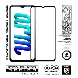 Захисне скло для Samsung Galaxy A12 (A125)/M12 (M127)/A12 Nacho (A127), Icon, 2.5D загартоване скло, повне проклеювання, глянсове, удароміцне, з олеофобним покриттям, сумісне з чохлами, міцність 9H, проста установка, ArmorStandart (ARM57968) - мініатюра 2