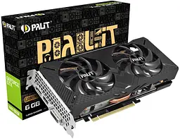 Відеокарта Palit GTX 1660 6Gb Super GamingPro OC (NE6166SS18J9-1160A-1) (GDDR6, 192 bit, PCI-E 3.0 x16) Б/в - мініатюра 6
