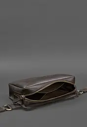 Шкіряна поясна сумка Dropbag Maxi темно-коричнева - мініатюра 6