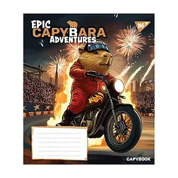 Зошит Yes Epic Capybara А5 12 аркушів лінія (767792), в асортименті - мініатюра 5