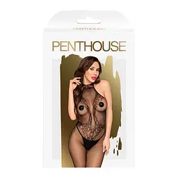 Бодістокінг із закритим декольте FIRST LADY чорний Penthouse xl - мініатюра 3