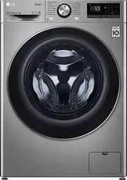 Пральна машина LG з фронтальним завантаженням F2V9HS9T, 7кг, 1200, A+++-20%, Пар, глибина 45см, Дисплей, Інвертор, Сріблястий (F2V9HS9T)