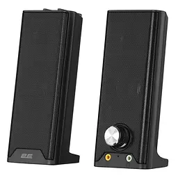 Комп'ютерні колонки 2E PCS203 Black, 2.0, USB, Metal