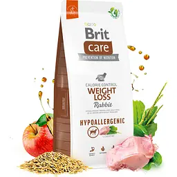 Сухий корм для собак із зайвою вагою Brit Care Dog Hypoallergenic Weight Loss, гіпоалергенний, з кроликом, 1 кг - мініатюра 2