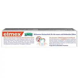 Зубна паста Elmex Junior, 75 мл (878581) - мініатюра 6