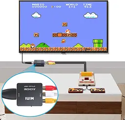 Конвертер QGECEN AV RCA в HDMI 720P/1080P для DVD, PS2, VCR, Wii - мініатюра 6