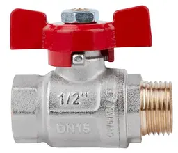 Кран кульовий Icma 1/2" прямий №351 (87351AD11) - мініатюра 3