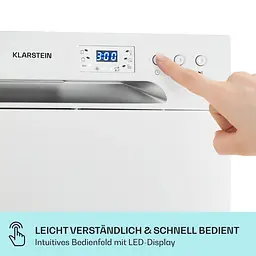Посудомийна машина Klarstein Havasia UV 6 1380 Вт (10041823) - мініатюра 2