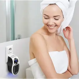 Портативний нагрівач 500W, Portable Heater з пультом і дисплеєм/Настінний електрообігрівач - мініатюра 7