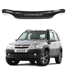 Дефлектор капоту мухобійка Chevrolet Niva 2002- Voron Glass MC20602