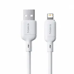 Кабель Baseus Silky Series Fast Charging Cable USB to iP 2.4A 2m White