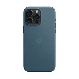 Чехол для Apple iPhone 15 Pro Max, FineWoven Case with MagSafe, синий, защитная накладка из материала FineWoven, противоударный, для iPhone, защита всего корпуса, поддержка беспроводной зарядки и MagSafe, (ARM71990) - мініатюра 4