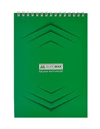 Блокнот Buromax Monochrome A5 48 аркушів у клітинку Зелений (BM.2474-04)