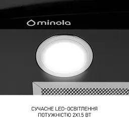 Витяжка декоративна зі склом Minola MTG 6242 BL LED - мініатюра 6