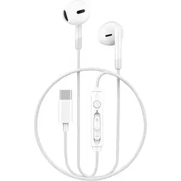 Навушники Wiwu EB314 Type C Wired Earphone білі