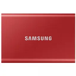 Зовнішній SSD накопичувач Samsung T7 1 TB Red [MU-PC1T0R/WW] [53624] - мініатюра 2