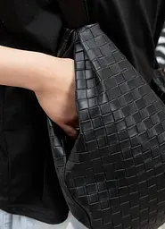 Жіноча сумка Sambag Bag-glove чорна 50 х 28 х 5 см (53400067) - мініатюра 4