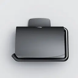 Тримач туалетного паперу з кришкою AM.PM Gem black A90341422 Чорний матовий - мініатюра 5