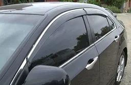 Дефлектори вікон вітровики Lexus RX 350 / 400 2003-2009 З Хром молдингом