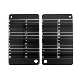 Металеві пластини Btcwallet Black Plate для зберігання сід-фрази, 2 штуки + кріпильний болт - мініатюра 3