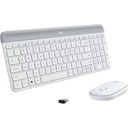 Комплект клавіатура + миша Logitech MK470 Wireless Slim Off-White [920-009205] [80789] - мініатюра 5