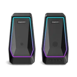 Стерео колонки HAVIT SK769BT USB 10W RGB Black HAVIT (28957-000) - мініатюра 3