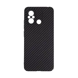 Карбоновый чехол для Xiaomi Redmi 12C, LikeCarbon, черный, панель, защитный чехол-накладка, ультратонкий и легкий, противоударный, обеспечивает защиту от ударов, падений и царапин, ArmorStandart (ARM71943)