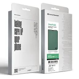 Чохол-книжка ArmorStandart OneFold Case для Xiaomi Poco M7 5G Green - мініатюра 6