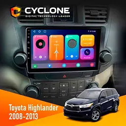Штатна магнітола Toyota Highlander 2008-2013 Cyclone C10-001 2x32 CPL Cyclone (НФ-00004552)
