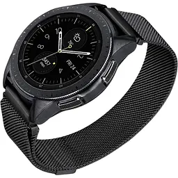 Ремінець DK CDK для Garmin Forerunner 570 42mm 20mm Metal Milanese Loop Magnetic (09649) (black) - мініатюра 3