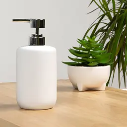 Дозатор для рідкого мила МВМ My Home Milan, білий (BA-23 WHITE) - мініатюра 3