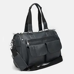 Чоловіча сумка Keizer K11026-black 30х40х12 см Чорний - мініатюра 2