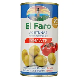 Оливки El Faro фаршированные томатами 350 г (877063)