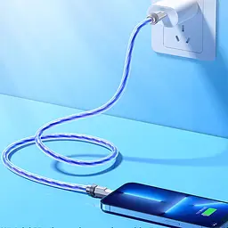 Дата кабель Hoco U113 Solid 20W Type-C to Lightning (1m) Blue - мініатюра 5