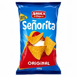 Кукурудзяні чіпси Amica Tortilla Chips Natural 200 г