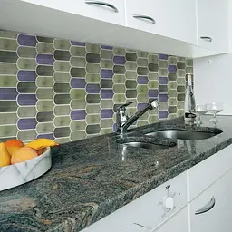 Самоклеюча поліуретанова плитка Sticker Wall сіро-фіолетова мозаїка 305х305х1мм D SW-00001194 - мініатюра 6