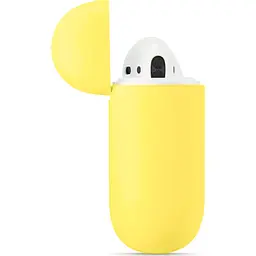 Чохол для навушників New Silicone Case для AirPods 2 Lemon [44396] - мініатюра 3