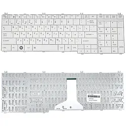 Клавіатура для ноутбука TOSHIBA (C650 C655 L650 L655 C660 L670 L675) rus білий