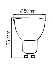 Світлодіодна лампочка Goldlux 328502 GU10 10W 4000K 1000Lm IP20 Біла - мініатюра 2