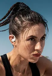 Бездротові спортивні Bluetooth навушники Langsdom TS17 Open-Ear з спрямованим звуком і мікрофоном Бежевий - мініатюра 4