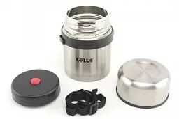 Термос харчовий з нержавіючої сталі A-PLUS 1662 500 ml з чохлом - мініатюра 3