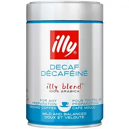 Кава без кофеїну Illy Caffe Decaffeinato мелена 250 г